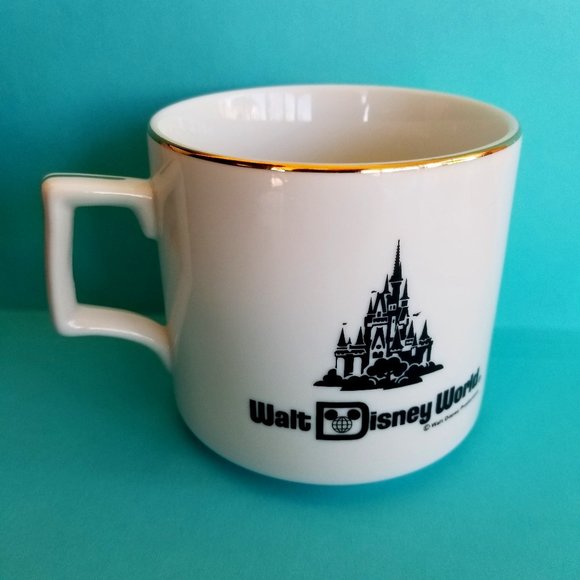 Vintage Walt Disney World Coffee/Tea/Hot Chocolate Cup/Mug w/Gold Rim NEW - Picture 7 of 7